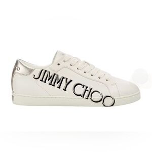 Authentic Jimmy Choo Leather Graphic Print Sneakers
Size: 7.5 | US7.5 IT37.5